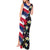 Hawaiian Flag Day Tank Maxi Dress Tropical Flowers and Leaves