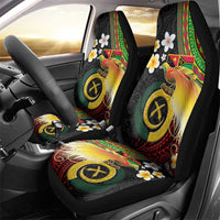 Vanuatu and Papua New Guinea Together Car Seat Cover Bird-of-paradise and Pig Tusk Melanesian Pattern LT03 - Polynesian Pride
