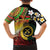 Vanuatu and Papua New Guinea Together Family Matching Puletasi and Hawaiian Shirt Bird-of-paradise and Pig Tusk Melanesian Pattern