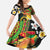 Vanuatu and Papua New Guinea Together Family Matching Puletasi and Hawaiian Shirt Bird-of-paradise and Pig Tusk Melanesian Pattern