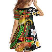 Vanuatu and Papua New Guinea Together Family Matching Puletasi and Hawaiian Shirt Bird-of-paradise and Pig Tusk Melanesian Pattern LT03 - Polynesian Pride