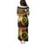 Vanuatu and Papua New Guinea Together Family Matching Puletasi and Hawaiian Shirt Bird-of-paradise and Pig Tusk Melanesian Pattern