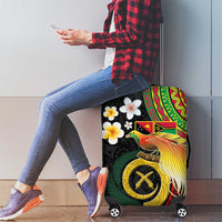 Vanuatu and Papua New Guinea Together Luggage Cover Bird-of-paradise and Pig Tusk Melanesian Pattern LT03 - Polynesian Pride