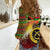 Vanuatu and Papua New Guinea Together Women Casual Shirt Bird-of-paradise and Pig Tusk Melanesian Pattern