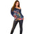 Australia and New Zealand Off Shoulder Sweater Merry Christmas-Tuatara and Koala with Plants Xmas Style