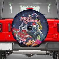 Australia and New Zealand Spare Tire Cover Merry Christmas-Tuatara and Koala with Plants Xmas Style LT03 - Polynesian Pride