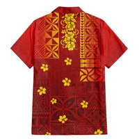 Samoa Tapa Pacific Tribal Pattern Family Matching Mermaid Dress and Hawaiian Shirt Hibiscus and Plumeria LT03 - Polynesian Pride