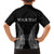 New Zealand Netball Family Matching Off The Shoulder Long Sleeve Dress and Hawaiian Shirt Koru and Maori Tattoo Jersey