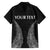 New Zealand Netball Family Matching Off The Shoulder Long Sleeve Dress and Hawaiian Shirt Koru and Maori Tattoo Jersey