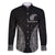 New Zealand Netball Family Matching Off The Shoulder Long Sleeve Dress and Hawaiian Shirt Koru and Maori Tattoo Jersey