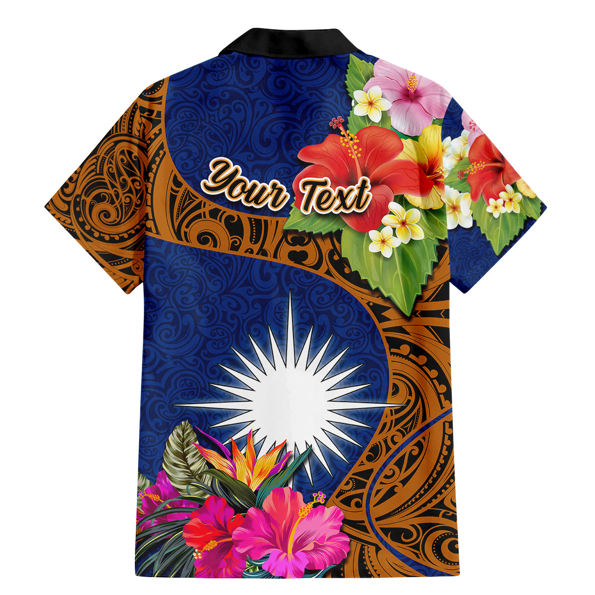 Personalised Marshall Islands Manit Day Family Matching Mermaid Dress and Hawaiian Shirt Marshall Seal Mix Hibiscus Flower Maori Pattern Style LT03 - Polynesian Pride