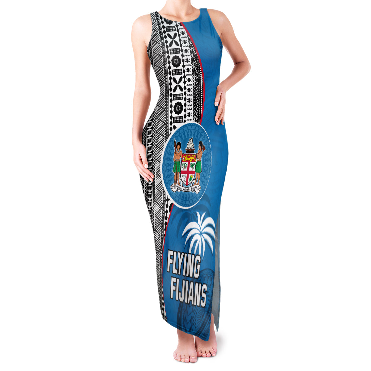 fiji-rugby-family-matching-tank-maxi-dress-and-hawaiian-shirt-coat-of-arms-palm-tree-mix-polynesia-tapa-pattern