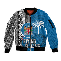fiji-rugby-sleeve-zip-bomber-jacket-coat-of-arms-palm-tree-mix-polynesia-tapa-pattern