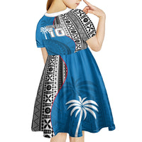 custom-fiji-rugby-kid-short-sleeve-dress-coat-of-arms-palm-tree-mix-polynesia-tapa-pattern