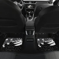 New Zealand World Cup 2023 Car Mats Aotearoa Haka Rugby with Silver Fern Maori Ethnic Pattern LT03 - Polynesian Pride