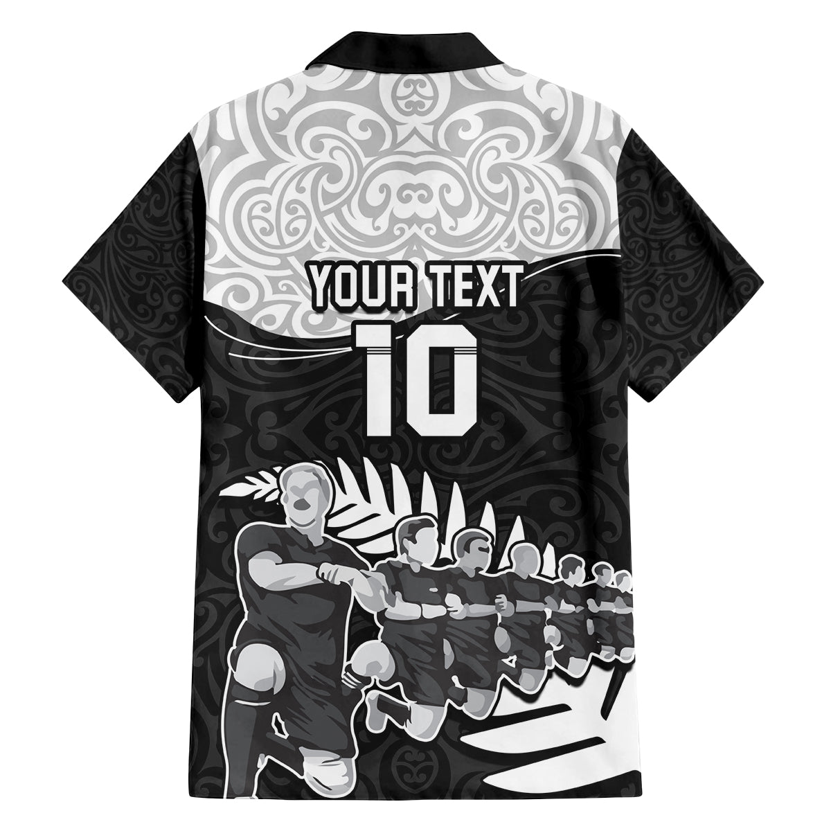 Custom New Zealand World Cup 2023 Family Matching Long Sleeve Bodycon Dress and Hawaiian Shirt Aotearoa Haka Rugby with Silver Fern Maori Ethnic Pattern LT03 - Polynesian Pride