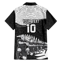 Custom New Zealand World Cup 2023 Family Matching Summer Maxi Dress and Hawaiian Shirt Aotearoa Haka Rugby with Silver Fern Maori Ethnic Pattern LT03 - Polynesian Pride