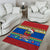 Solomon Islands Christmas Area Rug Santa With Flag Of Solomon Polynesian Tribal Xmas Vibe LT03 - Polynesian Pride