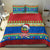 Solomon Islands Christmas Bedding Set Santa With Flag Of Solomon Polynesian Tribal Xmas Vibe LT03 - Polynesian Pride