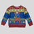 Solomon Islands Christmas Kid Ugly Christmas Sweater Santa With Flag Of Solomon Polynesian Tribal Xmas Vibe LT03 Kid Blue - Polynesian Pride