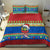 Personalised Solomon Islands Christmas Bedding Set Santa With Flag Of Solomon Polynesian Tribal Xmas Vibe LT03 - Polynesian Pride