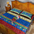 Personalised Solomon Islands Christmas Quilt Bed Set Santa With Flag Of Solomon Polynesian Tribal Xmas Vibe LT03 - Polynesian Pride