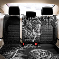 New Zealand Rugby Back Car Seat Cover Maori Warrior Rugby with Silver Fern Sleeve Tribal Ethnic Style LT03 - Polynesian Pride