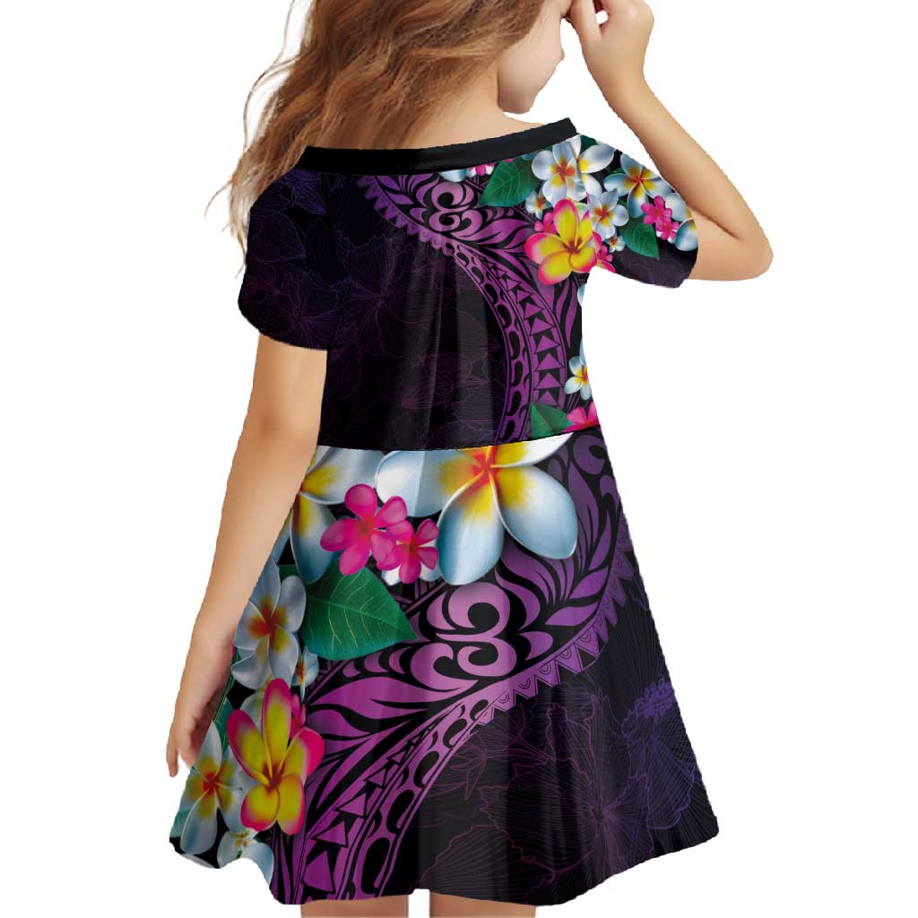Hawaiian Plumeria-Polynesian Art Tattoo Mauve Color Family Matching Long Sleeve Bodycon Dress and Hawaiian Shirt LT03 - Polynesian Pride