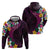 Hawaiian Plumeria-Polynesian Art Tattoo Plum Pink Color Hoodie