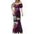 Hawaiian Plumeria-Polynesian Art Tattoo Plum Pink Color Mermaid Dress