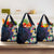 Hawaiian Plumeria-Polynesian Art Tattoo Frosted Blue Violet Color Grocery Bag