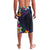 Hawaiian Plumeria-Polynesian Art Tattoo Frosted Blue Violet Color Lavalava