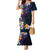 Hawaiian Plumeria-Polynesian Art Tattoo Frosted Blue Violet Color Mermaid Dress