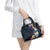 Hawaiian Plumeria-Polynesian Art Tattoo Frosted Blue Violet Color Shoulder Handbag