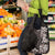 Hawaiian Plumeria-Polynesian Art Tattoo Grayscale Color Grocery Bag