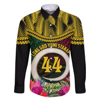 Vanuatu 44th Anniversary Independence Day Family Matching Puletasi and Hawaiian Shirt Boars Tusk and Namele Plant LT03