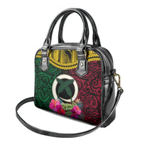 Vanuatu 44th Anniversary Independence Day Shoulder Handbag Boars Tusk and Namele Plant LT03