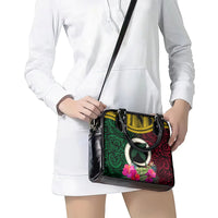 Vanuatu 44th Anniversary Independence Day Shoulder Handbag Boars Tusk and Namele Plant LT03