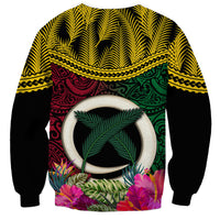 Vanuatu 44th Anniversary Independence Day Sweatshirt Boars Tusk and Namele Plant LT03