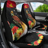 Papua New Guinea Independence Day Car Seat Cover PNG Flag and Bird-of-Paradise LT03 - Polynesian Pride