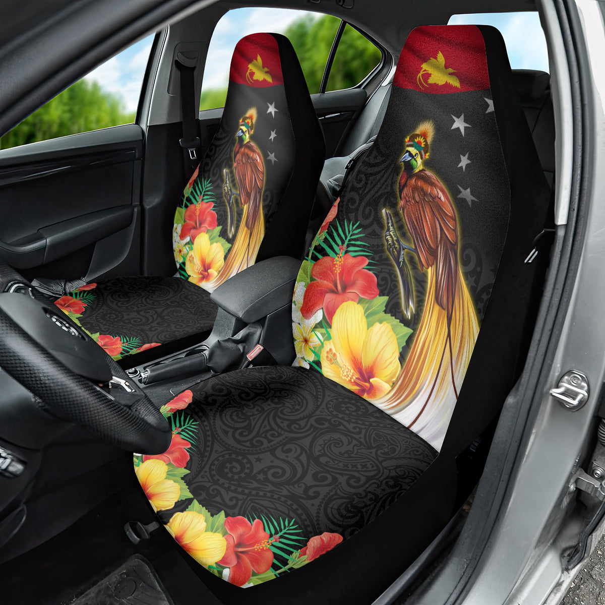 Papua New Guinea Independence Day Car Seat Cover PNG Flag and Bird-of-Paradise LT03 - Polynesian Pride