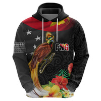 Papua New Guinea Independence Day Hoodie PNG Flag and Bird-of-Paradise LT03 - Polynesian Pride