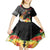 Papua New Guinea Independence Day Kid Short Sleeve Dress PNG Flag and Bird-of-Paradise