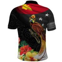 Papua New Guinea Independence Day Polo Shirt PNG Flag and Bird-of-Paradise LT03 - Polynesian Pride