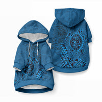 Hawaiian Monk Seal and Dolphin Pet Hoodie LT03 Pullover Blue - Polynesian Pride