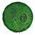 Hawaii Monk Seal and Dolphin Spare Tire Cover Polynesian Kakau Pattern Green