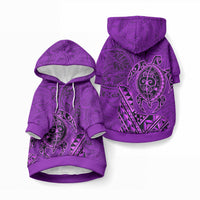 Hawaiian Monk Seal and Dolphin Pet Hoodie LT03 Pullover Purple - Polynesian Pride