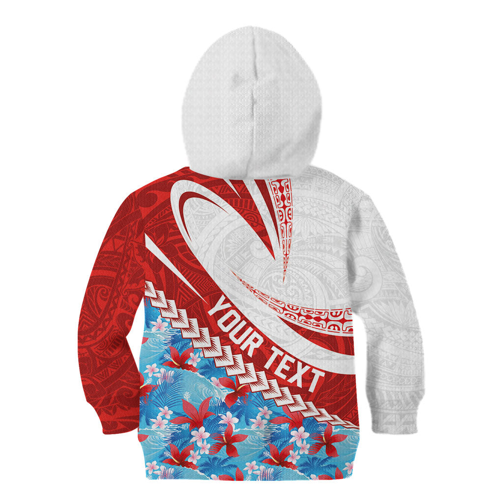 Personalized Tahiti Surfing 2026 Kid Hoodie Marquesan Tattoo-Sporty Style LT03 - Polynesian Pride