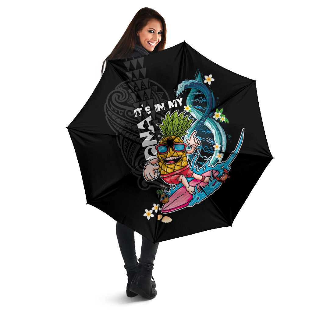 Hawaii Pineapple Surfing Umbrella It's in My DNA - Kakau and Polynesian Pattern LT03 - Polynesian Pride