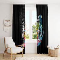 Hawaii Pineapple Surfing Window Curtain It's in My DNA - Kakau and Polynesian Pattern LT03 - Polynesian Pride